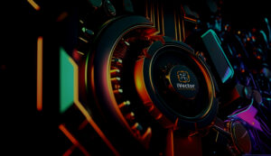 futuristic hi tech neon background. Generative Ai 1 iVector Soluciones Tecnológicas informática para empresas, paginas web, seguridad, nube privada, alojamiento, gestión, servicios informáticos